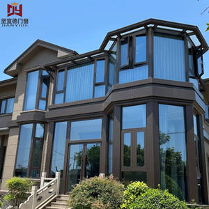 ห้องซันรูมกระจกนิรภัยผสมอะลูมิเนียมอัลลอยด์ทันสมัย - โครงสร้างทนทานสำหรับใช้งานกลางแจ้งใน<span class=keywords><strong>สวน</strong></span> ทนทานต่อความเย็น ใช้งานได้ตลอดปี - Product Image 3