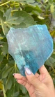 Venta al por mayor de losa de apatita azul natural en bruto, cristal pulido, espécimen mineral, roca de cristal curativa para decoración del hogar - Product Image 2