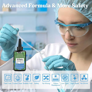 Kit di Resina UV con Lampada, Resina UV con Torcia per Saldatura di Gioielli, Colla UV <span class=keywords><strong>Adesiva</strong></span> per Riparazione di <span class=keywords><strong>Plastica</strong></span>, Vetro, Decorazioni Artigianali - Product Image 5