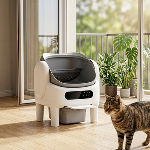 Caja de Arena Inteligente Automática para Gatos, Capacidad de 74L, Fácil Limpieza, Material ABS+PP, Control por Aplicación WiFi, Bloqueo de Seguridad, Funciones de Limpieza - Product Image 1