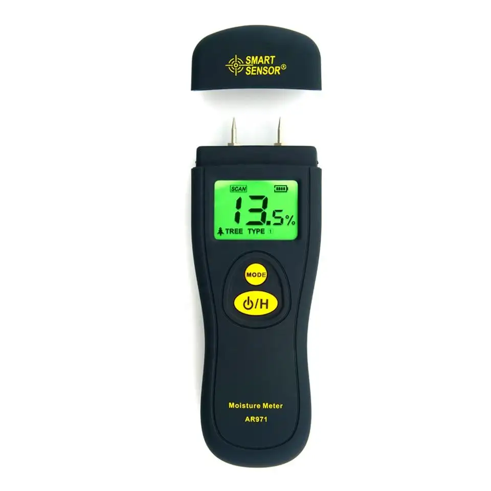 Smart Sensor AR971 LCD Digital Bamboo Paper Wood misuratore di umidità Tester rilevatore di umidità dell'albero