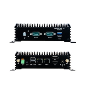 Mini PC Fanless XLW Integrato con 8G LPDDR3, Intel I5 8265U, <span class=keywords><strong>2</strong></span> Porte LAN RJ45, <span class=keywords><strong>2</strong></span> Porte COM RS232, Supporto VESA, PC Industriale da Scrivania - Product Image 2