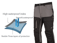 Pantalon de moto renforcé pour hommes Équipement de protection respirant pour moto avec armure CE Pantalon imperméable pour tout l'extérieur