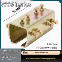 Rail de suspension en acier robuste W65, épaisseur 4 mm, rail coulissant industriel pour machine à souder, levage, suspension, poulie de porte
