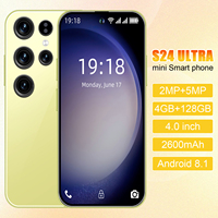 Smartphone 5G S24 Mini pas cher, débloqué, écran OLED 4 pouces, Android 14, 16 Go de RAM, 1 To, appareil photo 5MP, batterie 2500-2999 mAh, Face ID