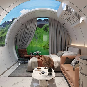 Casas Modulares de Playa, Casa Cápsula Espacial de Lujo Prefabricada Futurista - Product Image 6