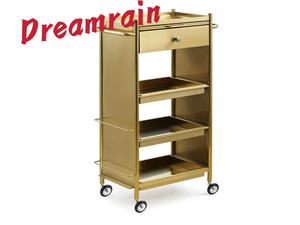 Luxury Black Gold Full Hair Salon Furniture Set Hydraulic Barber Chair LED Gold Frame <b>Mirror</b> Shampoo Bed For Hair Salon - Product Image 3