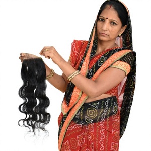 100% Remy Cuticle Aligned Bodywave 6*6 Closure <b>Cheap</b> Virgin Indian Machine Double Weft Hair <b>Extensions</b> Raw Unprocessed Quality - Product Image 1