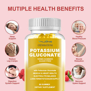 OEM Etiqueta Privada alimentos naturales suplementos gluconato de potasio alta absorción sin azúcar gluconato de potasio 1000 <span class=keywords><strong>mg</strong></span> gomitas - Product Image 3