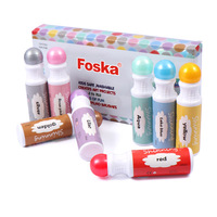 Fournitures artistiques, lot de 8 marqueurs fluorescents à base d'eau, non toxiques, remplis de 2,1 fl. Oz. Encre pour les salles de classe préscolaires