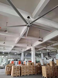 Ventilateur industriel Keystone HVLS à économie d'énergie, pales en alliage d'aluminium et de magnésium, 220V/380V, montage au plafond, garantie 3 ans, ventilation - Product Image 5
