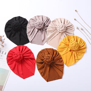 Turbante con lazos para bebés de alta calidad al por mayor, turbante grande de Color caramelo para primavera y otoño para niñas, personalizado para niños - Product Image 3