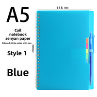 Ensemble de carnets intelligents effaçables avec logo personnalisé, carnet à spirales relié par fil réutilisable avec stylo effaçable, bloc-notes écologique