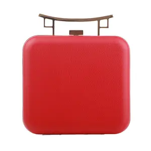 China Unique Designer Red PU Material Purse Clutch Bag Ladies Womens Evening Clutch Bags