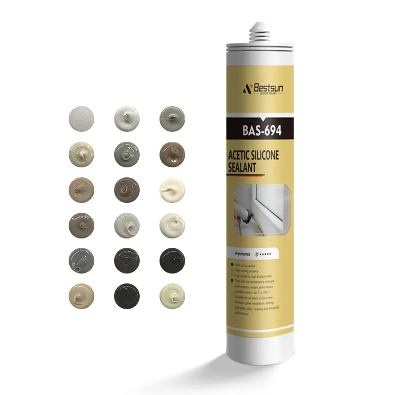 high quality acetic silicon glue Weatherproof glass glue clear silicon sealant