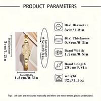 5 Buah Jam Tangan Wanita Modis Set Perhiasan Jam Tangan Kuarsa Wanita Tali Aloi Elegan Jam Tangan Wanita Reloj Mujer Jam Anak Perempuan (Tanpa Kotak)