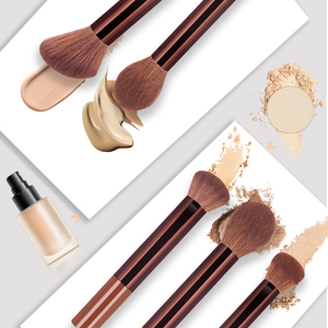 Ensemble de 15 pinceaux de maquillage pour le visage, les joues et le blush, en poils synthétiques de luxe, manche en plastique, forme angulaire, <span class=keywords><strong>utilisation</strong></span> pour le fond de teint, étiquette privée personnalisable - Product Image 2