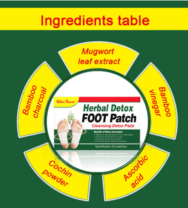Patchs détoxifiants pour les pieds au charbon de bambou et à l'armoise, marque privée Winstown, pour adultes, améliorent l'immunité, soulagent le stress, favorisent le sommeil. - Product Image 4