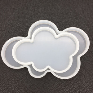 AmazingResin الكريستال الايبوكسي DIY ضغط الطين مجموعة منضدة اليدوية قالب من السيليكون سحابة القلب على شكل بيضاوي طويل مربع العفن - Product Image 5