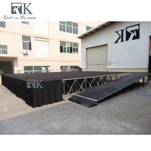 Plateforme de scène pliable en aluminium antidérapante 4 pieds * 4 pieds pour spectacle - Product Image 5