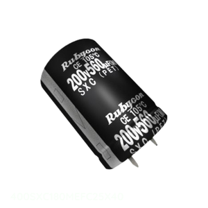 ตัวเก็บประจุแบบสแนป th แบบมีรู180 uF 180 uF 20% 400V ผ่านทางผู้จัดจำหน่ายที่ได้รับอนุญาต - Product Image 1