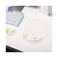 Tapis de souris ergonomique en gel de silicone pour gamer, avec repose-poignet et coussin de soutien, ensemble tapis de souris et de clavier pour ordinateur
