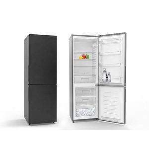 318L Black Glass Door Refrigerator New Model 11 Cu Ft <b>Fridge</b> Double Bottom-freezer Refrigerators - Product Image 4