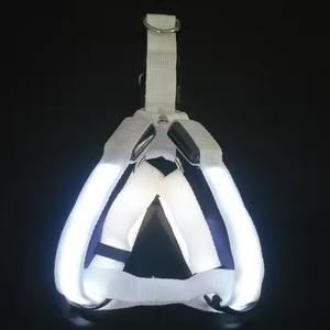 Di alta qualità LED luce-Up cane imbracatura 8 colori lampeggianti lavabile stile moderno fornitura diretta della fabbrica per il commercio all'ingrosso di prodotti per animali domestici - Product Image 3