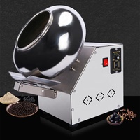 Machine d'enduction de bonbons électrique commerciale Machine à rouler le sucre d'écrou et d'arachide automatique Outil de fabrication de pop-corn et de chocolat d'amande