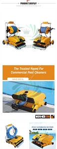 Robot de Limpieza de Piscinas Water Crown de Alta Calidad, con Función de Retraso, Batería de Litio, Mango de Plástico, Recargable - Product Image 6