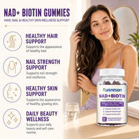 Bonbons gélifiés OEM NAD+ Plus Resvératrol Berbérine 500 1000mg, complément pour cheveux, peau et ongles, collagène, vitamine K2 D3, gélifiés NAD Biotine