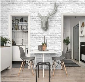 Backsplash Stick and Peel en relieve <span class=keywords><strong>papel</strong></span> tapiz de <span class=keywords><strong>ladrillo</strong></span> <span class=keywords><strong>blanco</strong></span> paneles de pared de <span class=keywords><strong>ladrillo</strong></span> <span class=keywords><strong>papel</strong></span> tapiz de <span class=keywords><strong>vinilo</strong></span> para decoración del hogar - Product Image 3