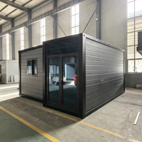 Casa Contenedor Expandible de Una Sola Ala de Montaje Rápido, Cabina Móvil Modular Moderna para Resort, Hotel o Tienda