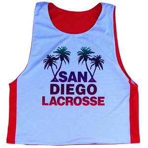 Maillots de crosse réversibles personnalisés Sublimation 100% Pinnies de crosse en polyester - Product Image 2