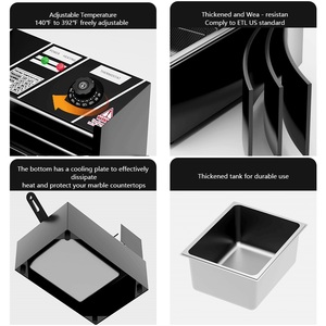 Thương mại 6L Nồi chiên sâu cho nhà và cửa hàng thực phẩm Đen máy tốt nhất với các tính năng tự động nguồn điện - Product Image 3