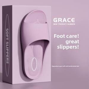 DERAN OEM 2025 Sabots de Douche Intérieurs Légers en Raphia et Maille pour la Maison, <span class=keywords><strong>Semelle</strong></span> Souple en EVA, Silencieux et Antidérapants pour Echo - Product Image 4