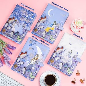 Quà Tặng Tạp Chí Bìa Cứng Nghệ Thuật Phác Thảo Nhật Ký Cô Gái Đầy Màu Sắc Trái Tim Tùy Chỉnh In Máy Tính Xách Tay Với Khóa Từ - Product Image 6