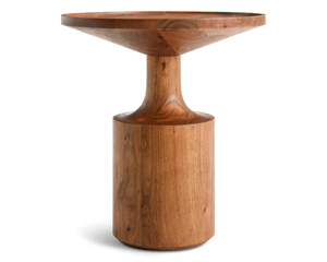 Modern Wooden Nightstand with Round Top Mid Century Design Solid Wood <b>Bedside</b> <b>Table</b> Bedroom Storage Furniture Home Accent <b>Table</b> - Product Image 2