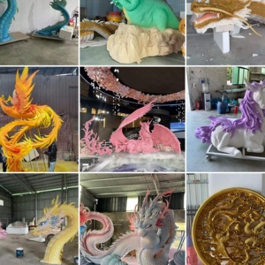 Escultura de Espuma Abstracta Personalizada Shenghui Sh-003, Figura Decorativa Grande para Bar, Dragón, Fénix, Caballo Blanco, Escultura para Fotos - Product Image 5