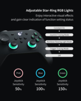 Control Inalámbrico para Videojuegos GuliKit ES/ES PRO, Joystick TMR de 4000 Niveles para Windows / Nintendo Switch / Switch 2 / Android / Steam