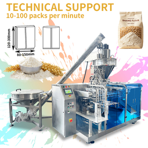 Machine de remplissage et d'emballage automatique de poudre de farine de blé de haute précision pour les usines de transformation alimentaire industrielles - Product Image 1