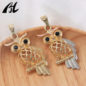 En çok satan zarif kristal kedi kolye sevimli Metal hayvan baykuş tasarım pirinç malzeme ile kadınlar için promosyon hediyeler - Product Image 5