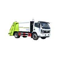 Camion à ordures à compression hydraulique Chengli Dongfeng Furuka 8m³ à chargement arrière pour la collecte et le transport des déchets municipaux