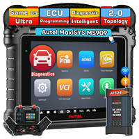 Escáner de Diagnóstico Profesional para Autos Maxisys MS909, Herramienta OBDII con Codificación y Programación Avanzada de ECU, 1 Año de Garantía
