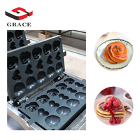 Automatique Noël Commercial pour Oeuf Gaufrier Machine Gaz Industriel GPL Coeur Fleur Conception Nouvel État