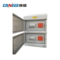 Boîte de distribution électrique extérieure étanche IP66 Kangge 1524 en matériau PC, serrure intelligente, 6 prises, certifiée ISO