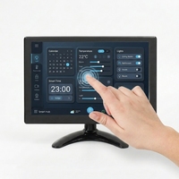 Monitor Táctil Capacitivo IPS FHD de 10 Pulgadas Compatible con Sistema Linux Windows Raspberry Pi 3B para Exhibición en Tiendas