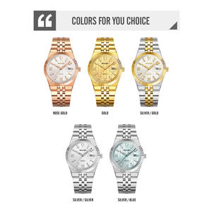 Reloj SKMEI 2656 de 40 mm para Hombre, Diseño Simple y Lujoso, Luminoso, Resistente al Agua 3ATM, Acero Inoxidable de Alta Calidad, Analógico, Deportivo, de Cuarzo - Product Image 4