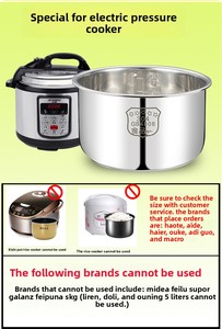 Pot intérieur en acier inoxydable de 5,5 tasses - compatible avec le modèle <span class=keywords><strong>Tiger</strong></span> JBV-A10U. fabriqué en acier inoxydable 316/304. Pas de <span class=keywords><strong>cuiseur</strong></span> à <span class=keywords><strong>riz</strong></span> - Product Image 4