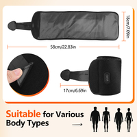 Wiederaufladbarer Heiz-Vibrations-Luftdruck-Massagegürtel für Arm, Oberschenkel und Wade, Kabelloser Heißkompressions-Beinmassagegerät